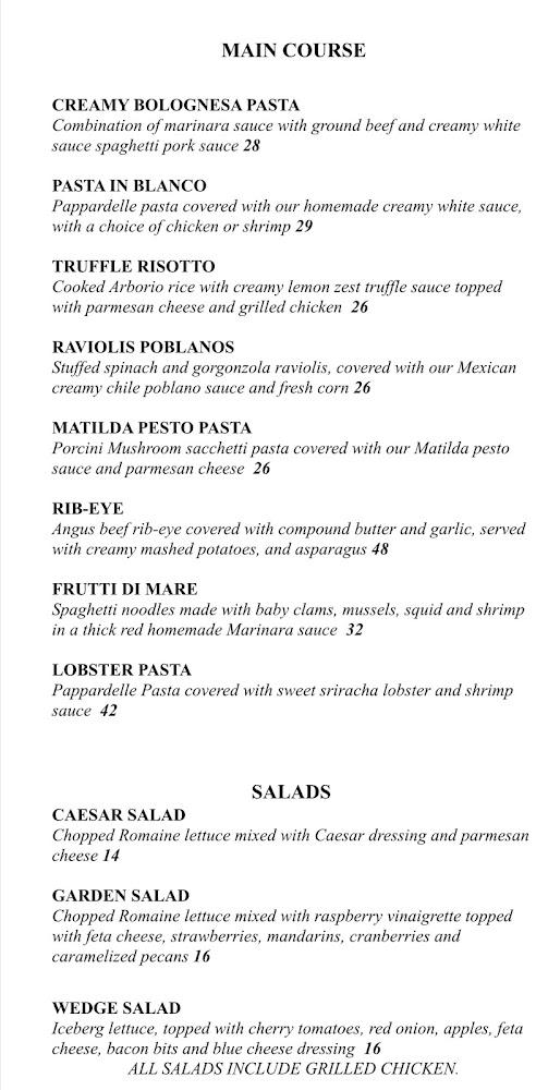 Matilda Restaurante Ceviche Verde